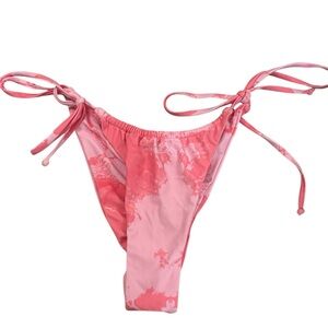 Pink Tie-Dye Bikini Bottom